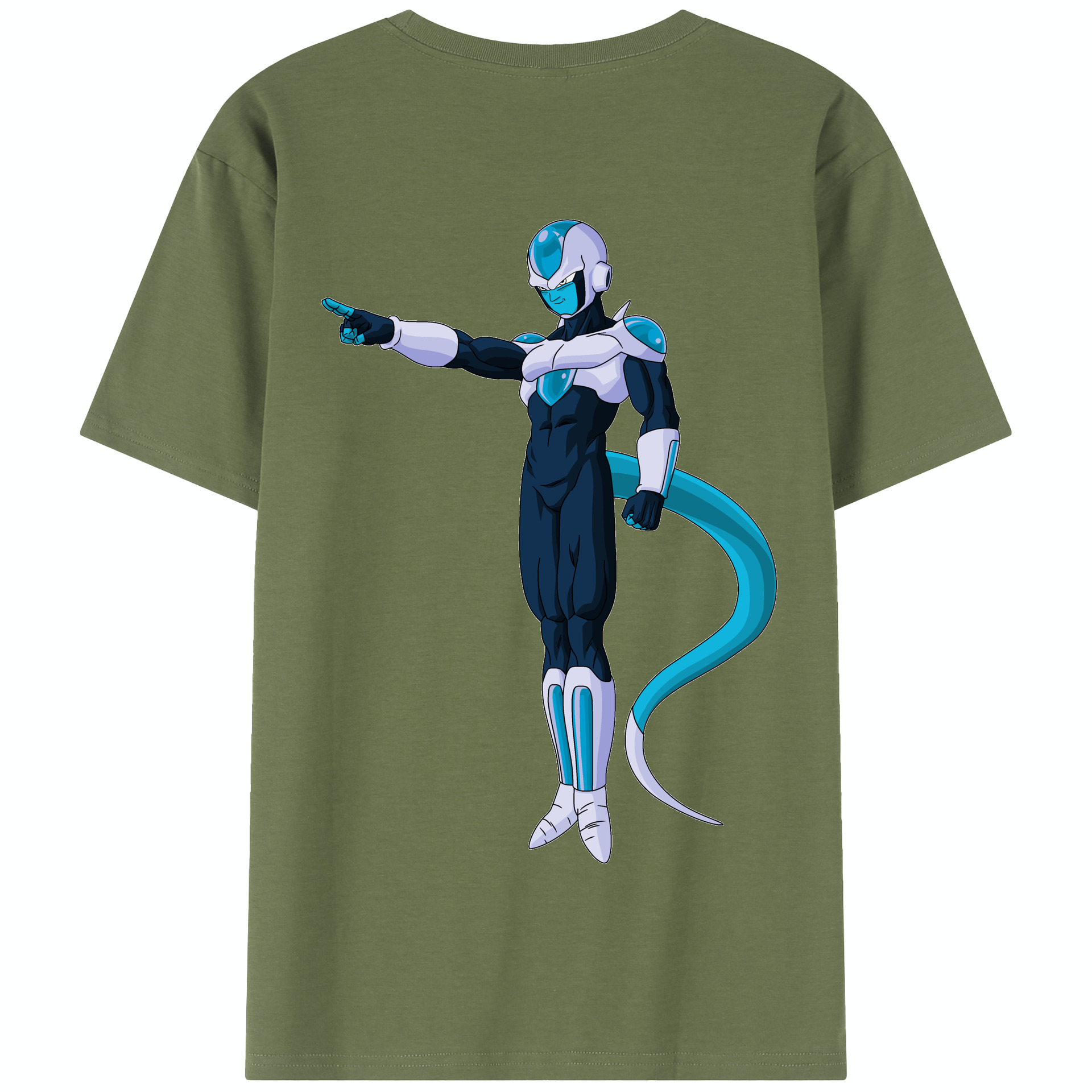 （画像用） ドラゴンボール フリーザ DRAGON BALL Frieza 綿100％半袖Tシャツ（背面プリント）